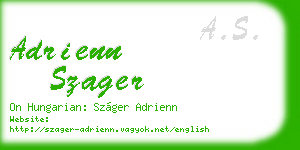 adrienn szager business card