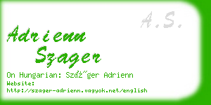 adrienn szager business card